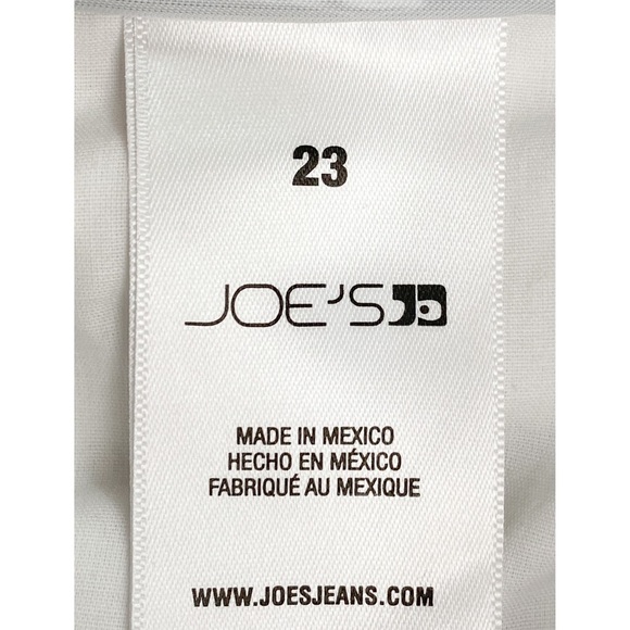 Joe's Jeans The Niki Mid-Rise Boyfriend White‎ Denim Distressed Jeans - Size 23 - Picture 10 of 11